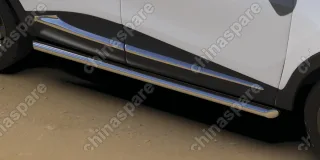 AFZDARK2WD06 Защита порогов d76 труба Arbori нерж. сталь для Renault KAPTUR 2016-нв