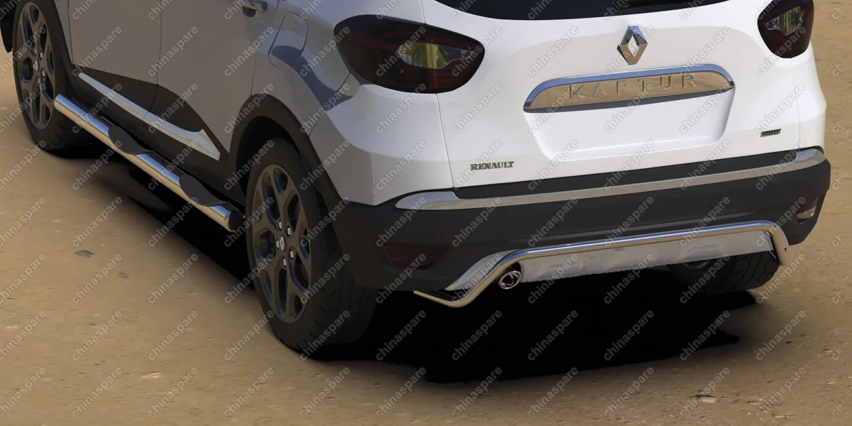 AFZDARK2WD08 Защита заднего бампера d42 "скоба" Arbori нерж. сталь для Renault KAPTUR 2016-нв