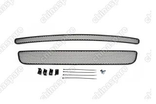 1431408151 Сетка на бампер внешняя для RENAULT Koleos 2008-2011, 2 шт., черн., 15 мм, для автомобилей без накладки на бампер