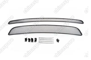 1431608101 Сетка на бампер внешняя для RENAULT Koleos 2008-2011, 2 шт., черн., 10 мм, для автомобилей с накладкой на бампер