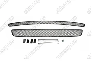 1431608151 Сетка на бампер внешняя для RENAULT Koleos 2008-2011, 2 шт., черн., 15 мм, для автомобилей с накладкой на бампер