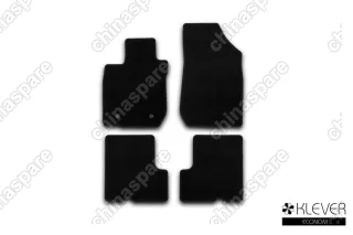 KLEVER01412501200k Коврики в салон Klever Econom RENAULT Logan 2004-2009, 2010-2014 сед.,  4 шт. (текстиль)