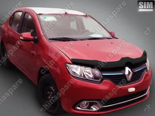 NLDSRELOG1412 Дефлектор капота темный RENAULT Logan 2014-/RENAULT Sandero 2014-