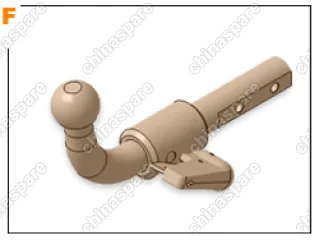 E5219CS ТСУ для RENAULT Megane Coupe 2008-2012,2012-2016/RENAULT Megane 5D 2008-2012,2012-2015, тип шара: F