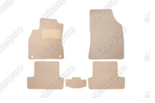 Коврики в салон Klever Premium RENAULT Megane III 2010->, xb., 5 шт. (текстиль, бежевые)