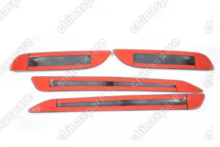 Накладки защитные бампера Chevrolet Aveo 2012 (Hatchback)