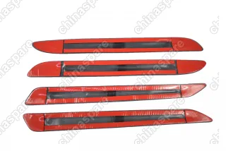 Накладки защитные бампера Chevrolet Aveo 2012 (Sedan)