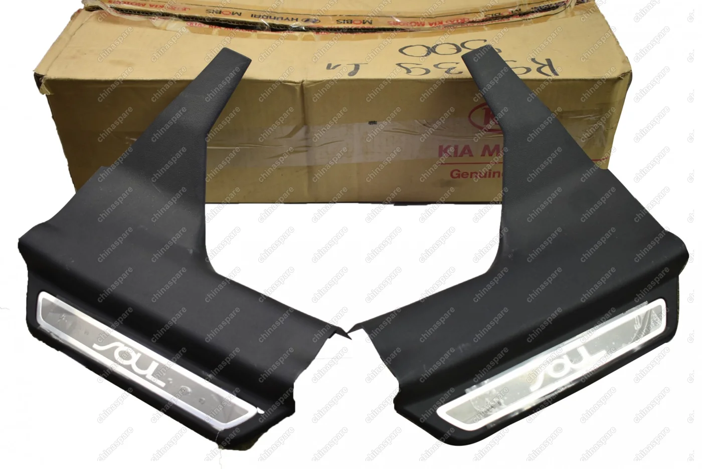 Накладки на порог кузова (Комплект) Kia Soul 2009-2013