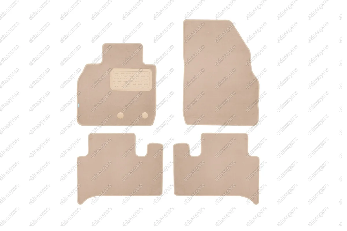 Коврики в салон Klever Premium RENAULT Scenic II АКПП 2003-2009, ун., 4 шт. (текстиль, бежевые)
