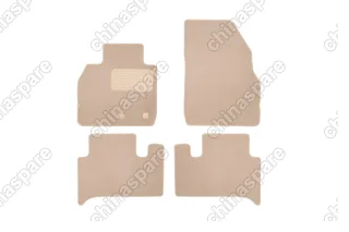 Коврики в салон Klever Premium RENAULT Scenic II АКПП 2003-2009, ун., 4 шт. (текстиль, бежевые)