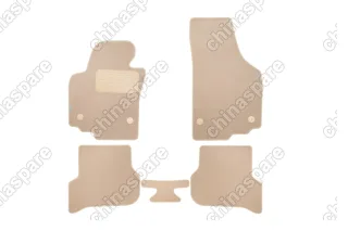 KLEVER04440622112kh Коврики в салон Klever Premium SEAT Altea Freetrack АКПП 2007-2009, мв., 5 шт. (текстиль, бежевые)