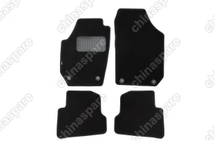 KLEVER02450601210kh Коврики в салон Klever Standard SKODA Fabia, Fabia Scout 2007-> хб., 4 шт. (текстиль)
