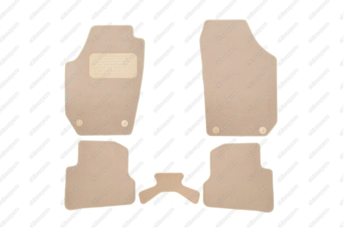 KLEVER04450622112kh Коврики в салон Klever Premium SKODA Fabia, Fabia Scout 2007-> хб., 5 шт. (текстиль, бежевые)