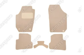 KLEVER04450622112kh Коврики в салон Klever Premium SKODA Fabia, Fabia Scout 2007-> хб., 5 шт. (текстиль, бежевые)