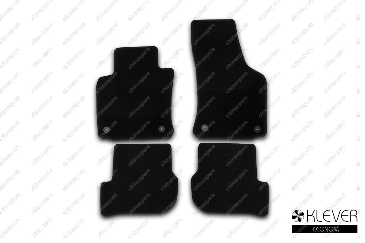 KLEVER01450801200k Коврики в салон Klever Econom SKODA Octavia 2008-2012, сед., 4 шт.(текстиль)