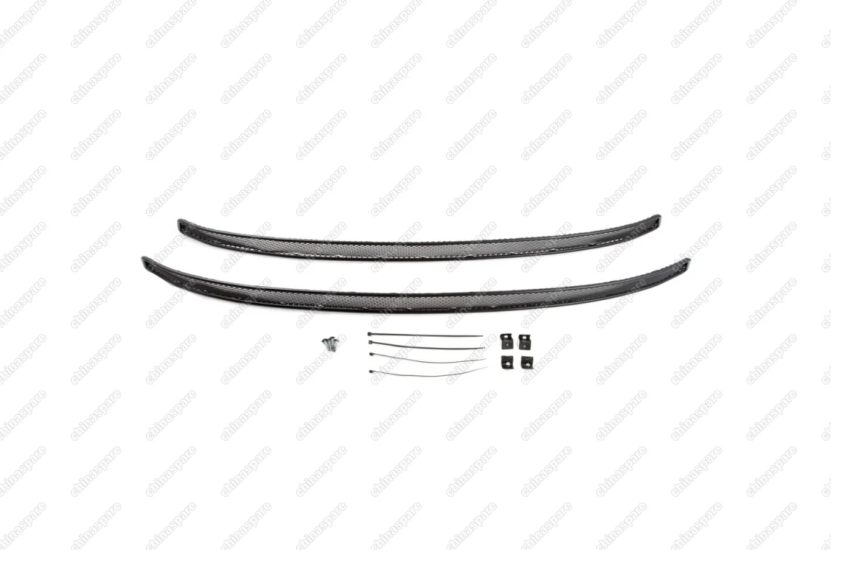 1470814101 Сетка на бампер внешняя для SKODA Octavia A7 2014-2017, 2 шт., черн., 10 мм, с противотуманными фонарями