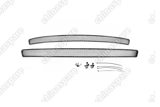 1470814151 Сетка на бампер внешняя для SKODA Octavia A7 2014-2017, 2 шт., черн., 15 мм, с противотуманными фонарями