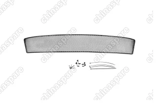 1470914151 Сетка на бампер внешняя для SKODA Octavia A7 2014-2017, черн., 15 мм, с противотуманными фонарями