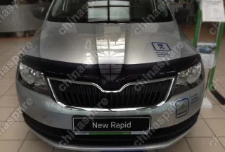 Дефлектор капота темный SKODA Rapid 2012-