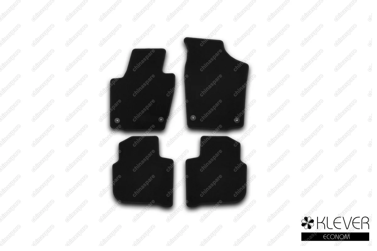 Коврики в салон Klever Econom SKODA  Rapid 2012->, сед., 4 шт.(текстиль)