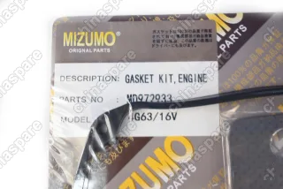 Комплект прокладок двигателя 4G63 Mizumo Mitsubishi Lancer IX, Outlander I