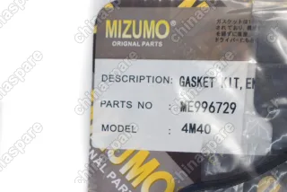 Комплект прокладок двигателя 4M40 Mizumo Mitsubishi Pajero Sport I, Delica IV, Pajero IV