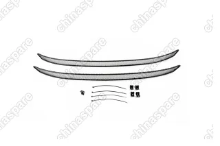 Сетка на бампер внешняя для SKODA Rapid Ambition и Elegance 2014-2017, 2 шт., черн., 15 мм, с противотуманными фонарями