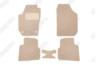 Коврики в салон Klever Premium SKODA Roomster 2006-2015, ун., 5 шт. (текстиль, бежевые)