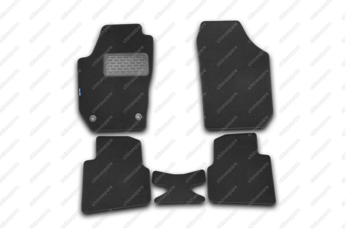 Коврики в салон SKODA Roomster 2006->, ун., 5 шт. (текстиль)