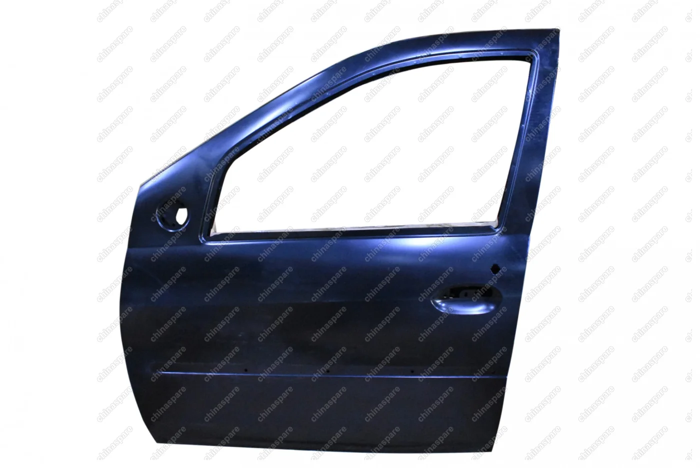 Дверь передняя левая LADA Largus (черная) с отверстием под молдинг (Уценка)