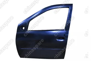 Дверь передняя левая LADA Largus (черная) с отверстием под молдинг (Уценка)