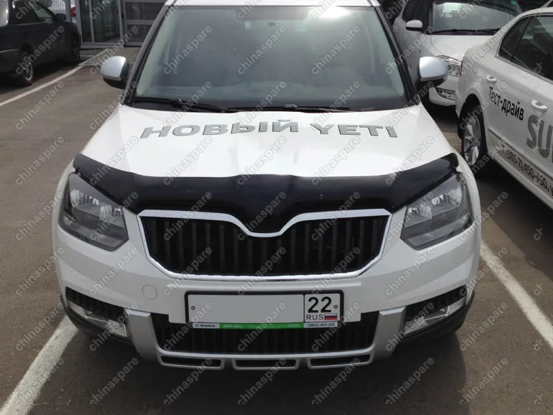 Дефлектор капота темный SKODA YETI 2013-2018