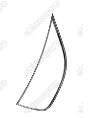 Накладка противотуманной фары (хром) Seat Ibiza IV (комплект)