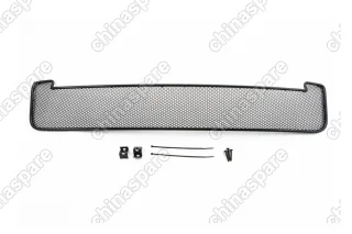 Сетка на бампер внешняя для SKODA Yeti Outdoor 2014->, черн., 10 мм, с противотуманными фонарями