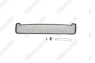 Сетка на бампер внешняя для SKODA Yeti Outdoor 2014->, черн., 15 мм, с противотуманными фонарями