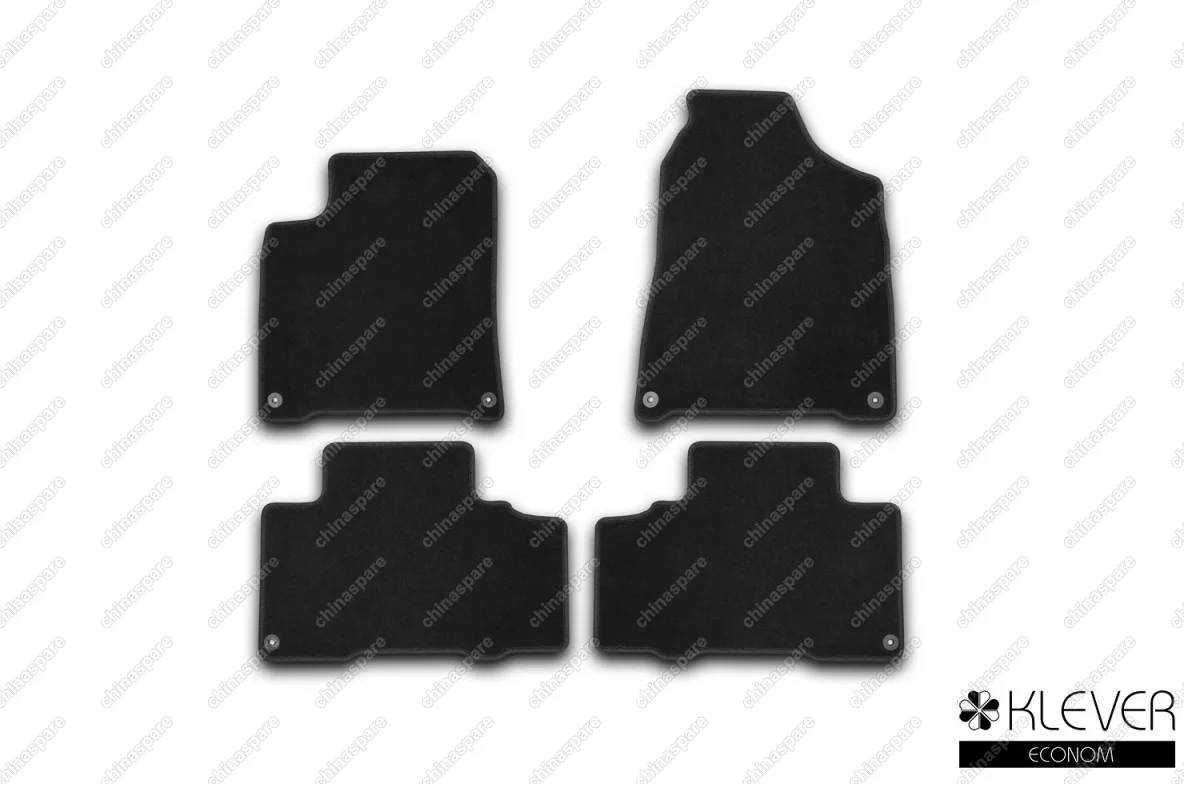 KVR01611201200k Коврики в салон Klever Econom SSANGYONG New Actyon 2010->, внед., 4 шт. (текстиль)