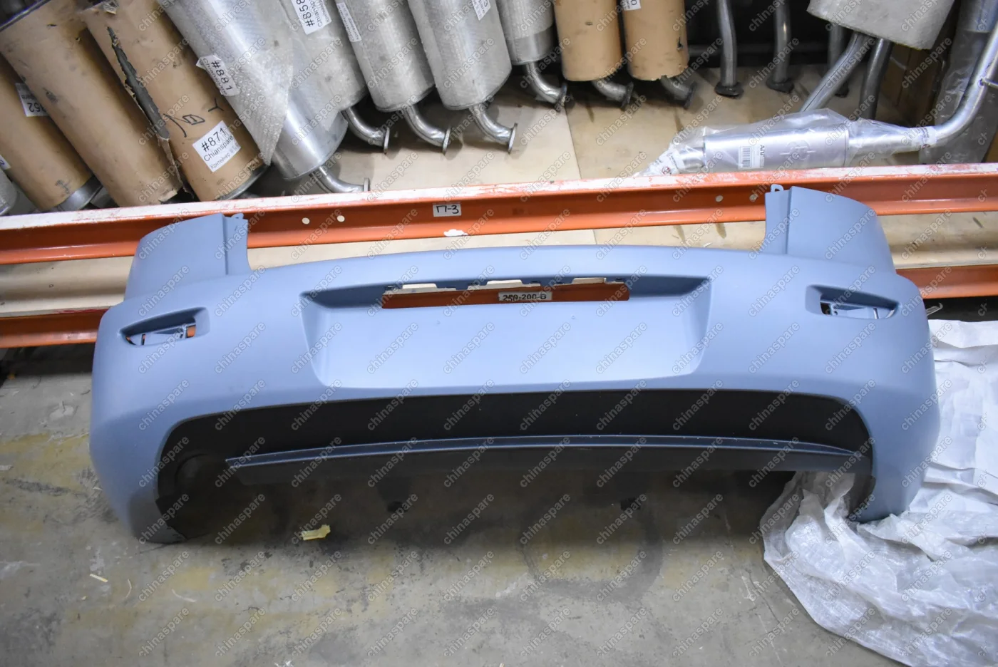 Бампер задний Mazda 3 2002-2009 (без парктроника)