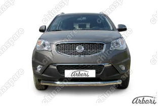AFZDASYA02 Защита переднего бампера d76 Arbori нерж. сталь для SsangYong ACTYON 2011-2013