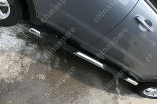 SYAC811257 Пороги с проступью d76 (компл 2шт) "SsangYong Actyon" 2011-, SYAC.81.1257
