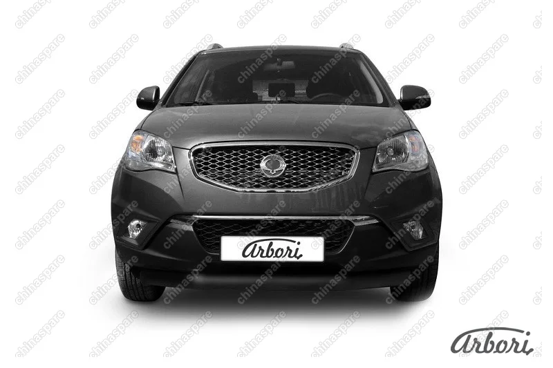 AFZDASYA02B Защита переднего бампера d76 Arbori черн. для SsangYong ACTYON 2011-2013