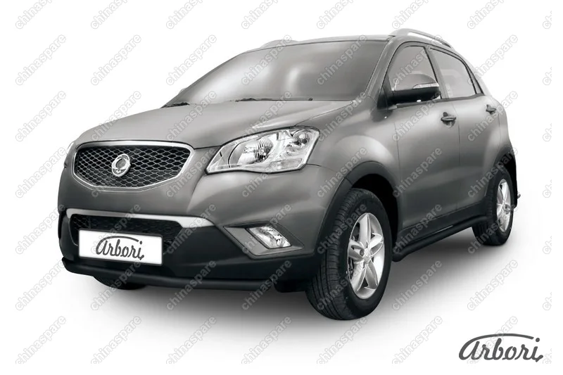 AFZDASYA04B Защита переднего бампера d57 Arbori черн. для SsangYong ACTYON 2011-2013