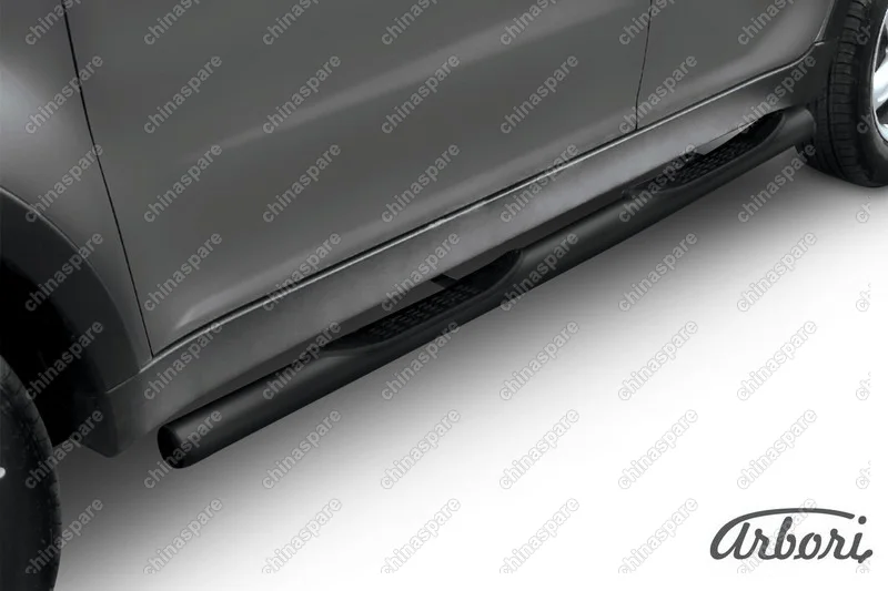 AFZDASYA05B Защита порогов d76 с проступями Arbori черн. для SsangYong ACTYON 2011-2013