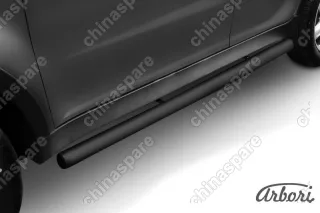 AFZDASYA06B Защита порогов d76 труба Arbori черн. для SsangYong ACTYON 2011-2013