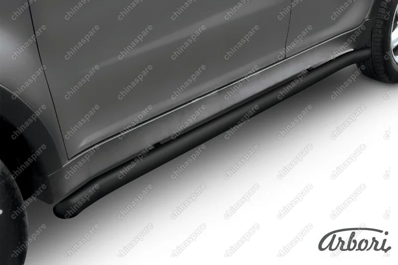 AFZDASYA07B Защита порогов d57 с гибами Arbori черн. для SsangYong ACTYON 2011-2013
