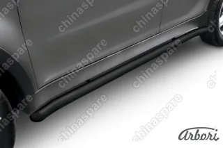 AFZDASYA07B Защита порогов d57 с гибами Arbori черн. для SsangYong ACTYON 2011-2013