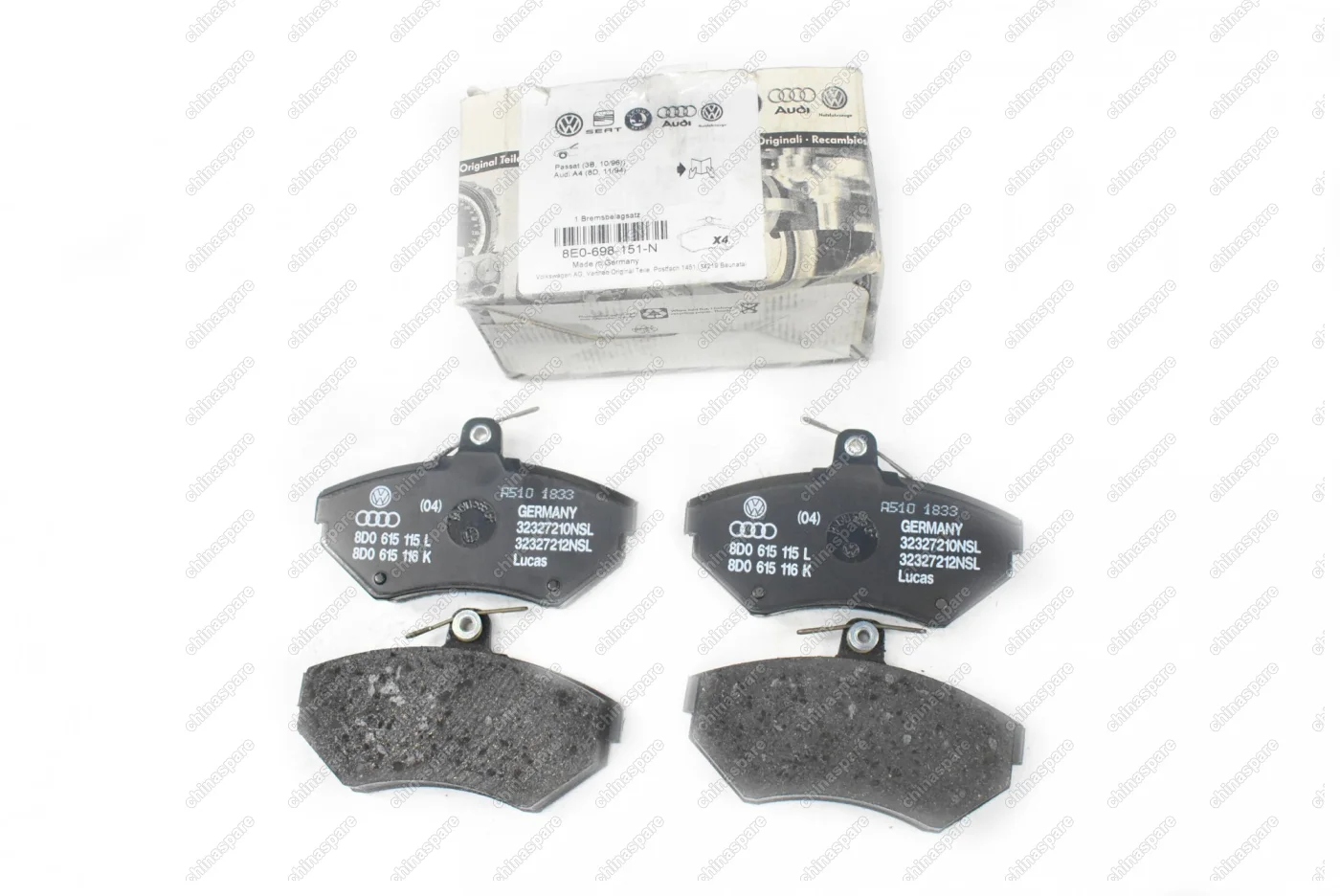 Колодки тормозные передние Volkswagen Passat 88-92