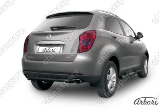 AFZDASYA11B Защита заднего бампера d57 короткая Arbori черн. для SsangYong ACTYON 2011-2013