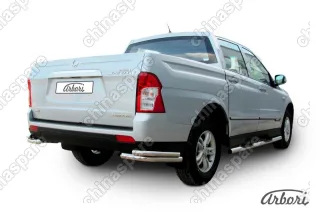 AFZDASYAS16 Уголки d57+d42 двойные Arbori нерж. сталь для SsangYong ACTYON SPORT 2013-2016