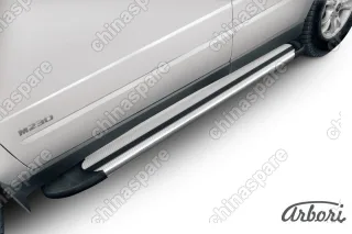 AFZDAALSYK04 Комплект алюминиевых порогов Arbori Luxe Silver 1700 для SSANGYONG Kyron 2007-2015