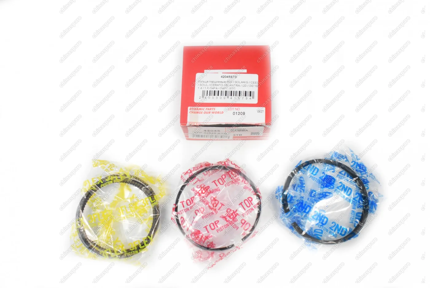 Кольца поршневые STD Номинал Kia Rio, Ceed, Soul, Cerato / Hyundai Elantra, Solaris, i20, i30 10- 1,4 / 1,6 G4FA / G4FC